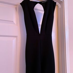 Long short sleeve cut out jumpsuit.